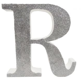 Letra "r" de 20 cm- en plata
