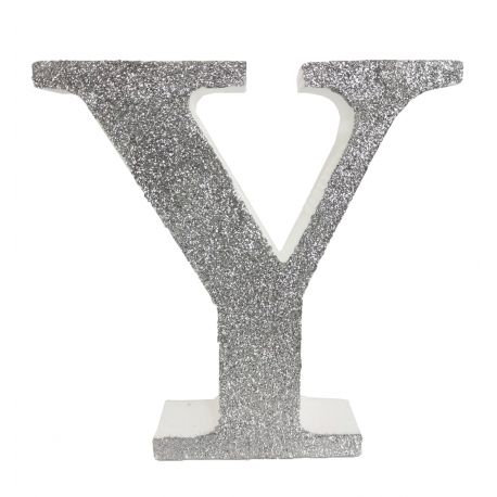 Letra "y" de 20 cm- en plata