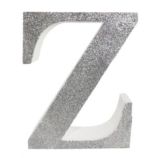 Letra "z" de 20 cm- en plata