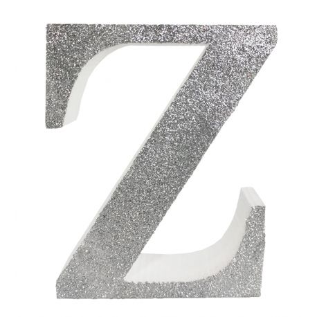 Letra "z" de 20 cm- en plata