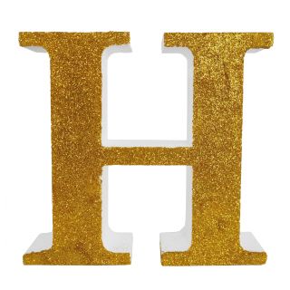 Letra "h" de 20 cm- en oro