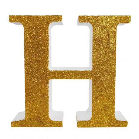 Letra "h" de 20 cm- en oro