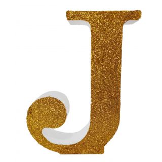 Letra "j" de 20 cm- en oro