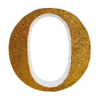 Letra "o" de 20 cm- en oro
