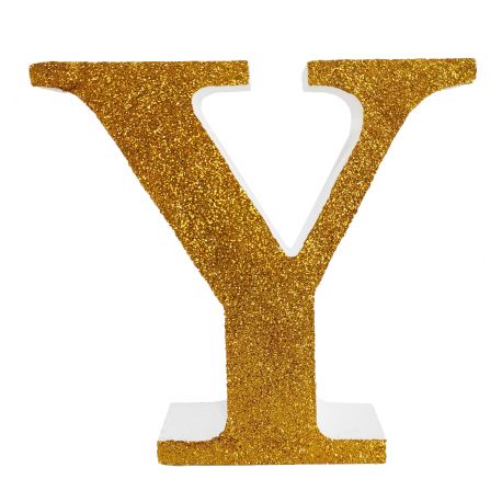 Letra "y" de 20 cm- en oro