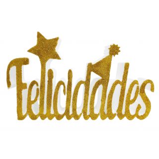 Corcho felicidades oro 28x30+4 cm-