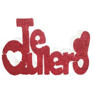 Corcho te quiero rojo 20x30+4 cm-