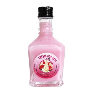 Botella toscana cristal de fresas con nata 50ml