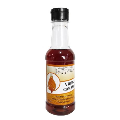 Pimentera plástico vodka caramelo 100ml