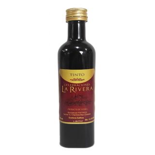 Botella cristal oscuro vino tinto 100 ml