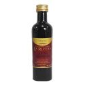 Botella de cristal oscuro de vino tinto 100 ml
