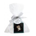 PACK: Broche de búho en caja, con bolsa, tarjeta y lazo