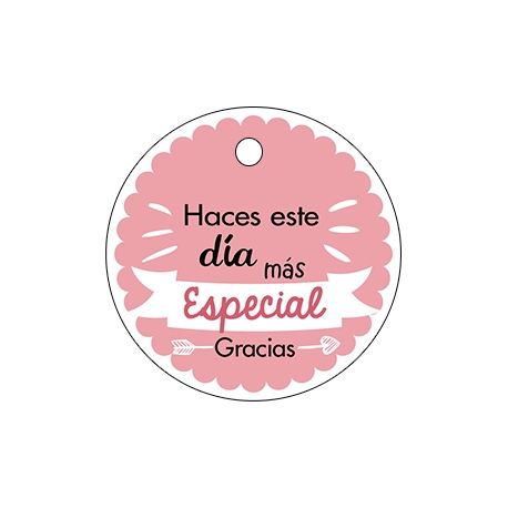 Pliego tarjeta redonda día especial 20 ud-