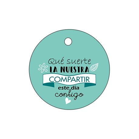 Pliego tarjeta redonda compartir este día 20 ud-