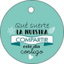 Pliego tarjeta redonda compartir este día 20 ud-