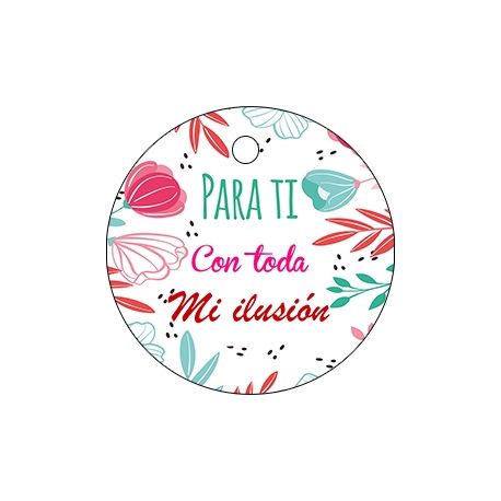 Pliego tarjeta redonda toda mi ilusión 20 ud-