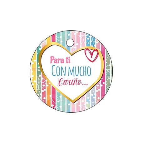 Pliego tarjeta redonda corazón 20 ud-