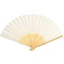 ABANICO MADERA BAMBU BEIGE.