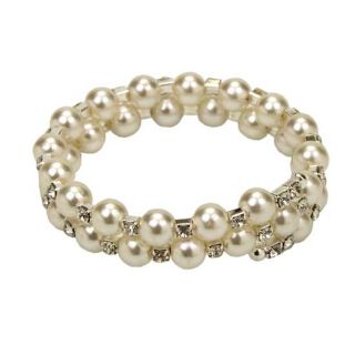 Pulsera perlas doble