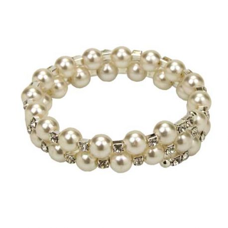 Pulsera perlas doble