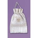 Bolso Novia de organza encaje y pasamane