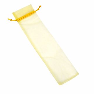 BOLSA organdí PARA ABANICO 29X7 AMARILLO