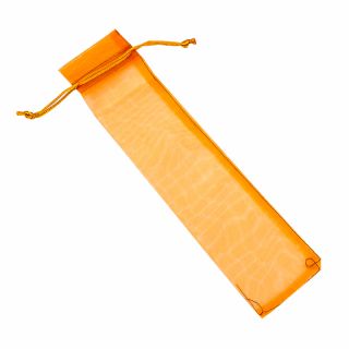 BOLSA ORGANDI PARA ABANICO 29X7 NARANJA