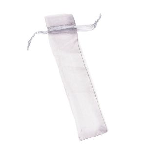 BOLSA ORGANZA BOLI 4X17 CM- PLATA