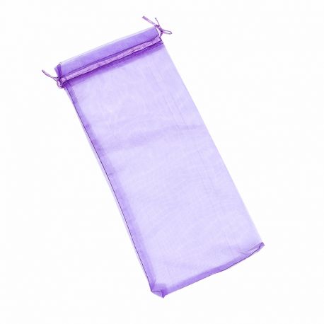 BOLSA DE ORGANZA VINO 11x25 CM- MORADO