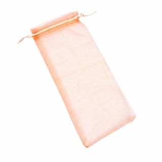 BOLSA DE ORGANZA VINO 11x25 CM- SALMON