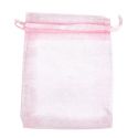 BOLSA ORGANZA 12x9 CM- ROSA CLARO