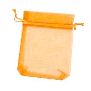 BOLSA ORGANZA 12x9 CM- NARANJA