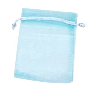 BOLSA ORGANZA 23x16,5 CM- AZUL CELESTE