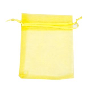 BOLSA DE ORGANZA 17x12 CM- AMARILLA