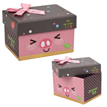Caja lazo cerdito