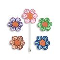 Alfiler pasta fimo margarita 5 colores