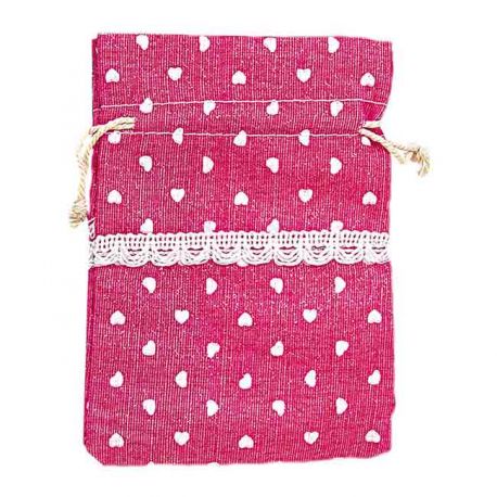 BOLSA DE SACO ESTAMPADA ROSA 