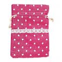 BOLSA DE SACO ESTAMPADA ROSA 