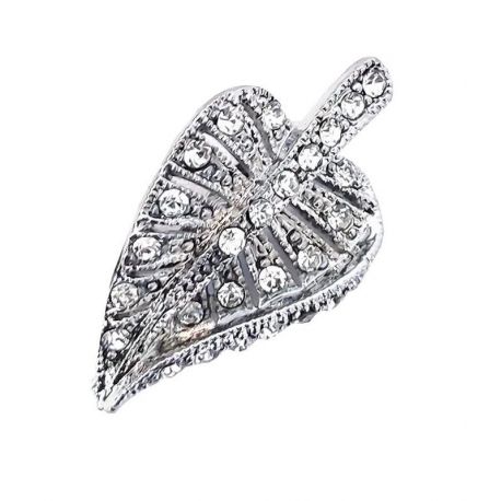 BROCHE BISUTERIA HOJA 