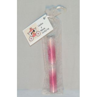 Barra labial en bolsa con tarjeta detalle de boda