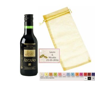 Vino Antaño de cosecha + bolsa + tarjeta personalizada