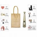 Pack licor de crema en bolsa para regalos de boda