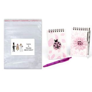 Libreta mariquita en bolsa y tarjeta