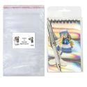 Pack libreta con boli en bolsa y tarjeta o pegatina