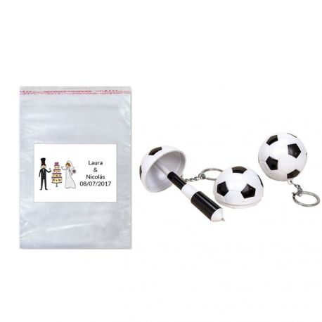 Pack boli en bolsa celofán y tarjeta personalizada
