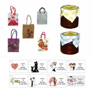 Miel con bolsa y tarjeta personalizada