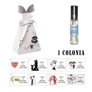 Colonia personalizada para detalles de boda