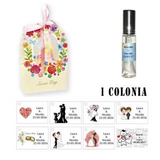 Colonia personalizada detalles de boda para invitadas