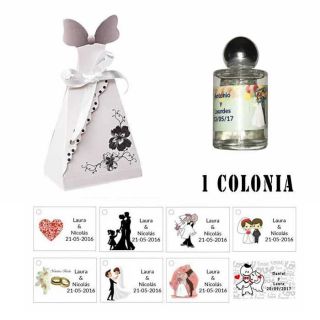Detalles para boda Colonia personalizada
