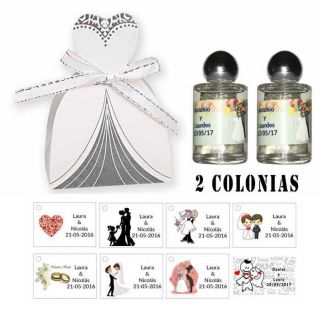 Detalles boda con Colonias personalizadas